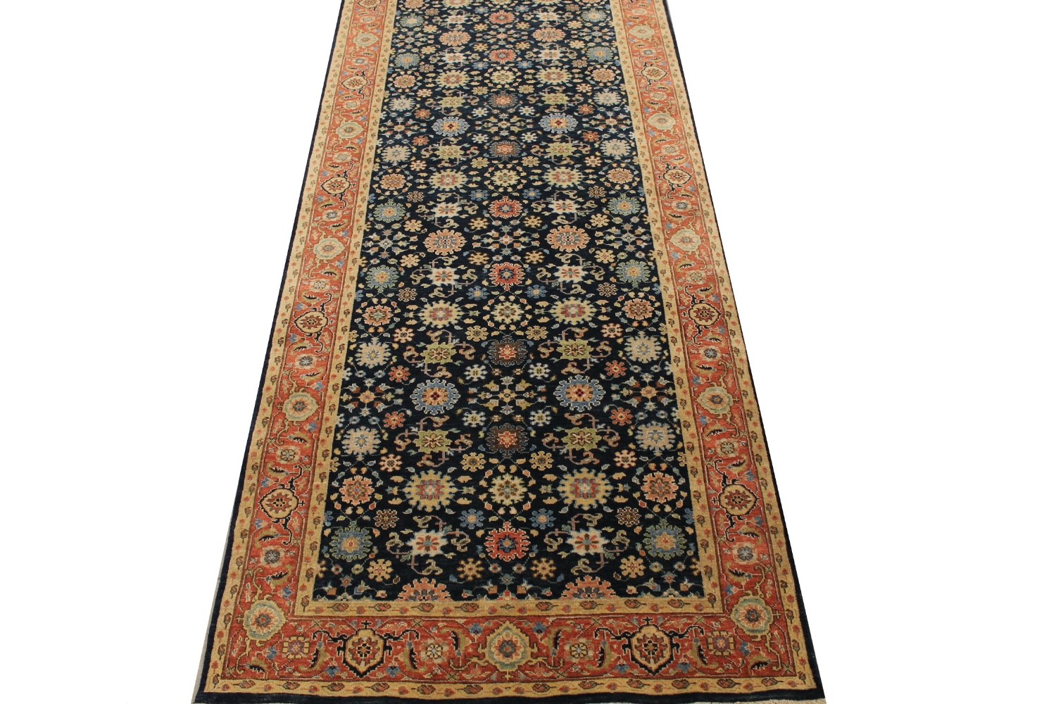 Wide Runner Heriz/Serapi Hand Knotted Wool Area Rug - MR029143