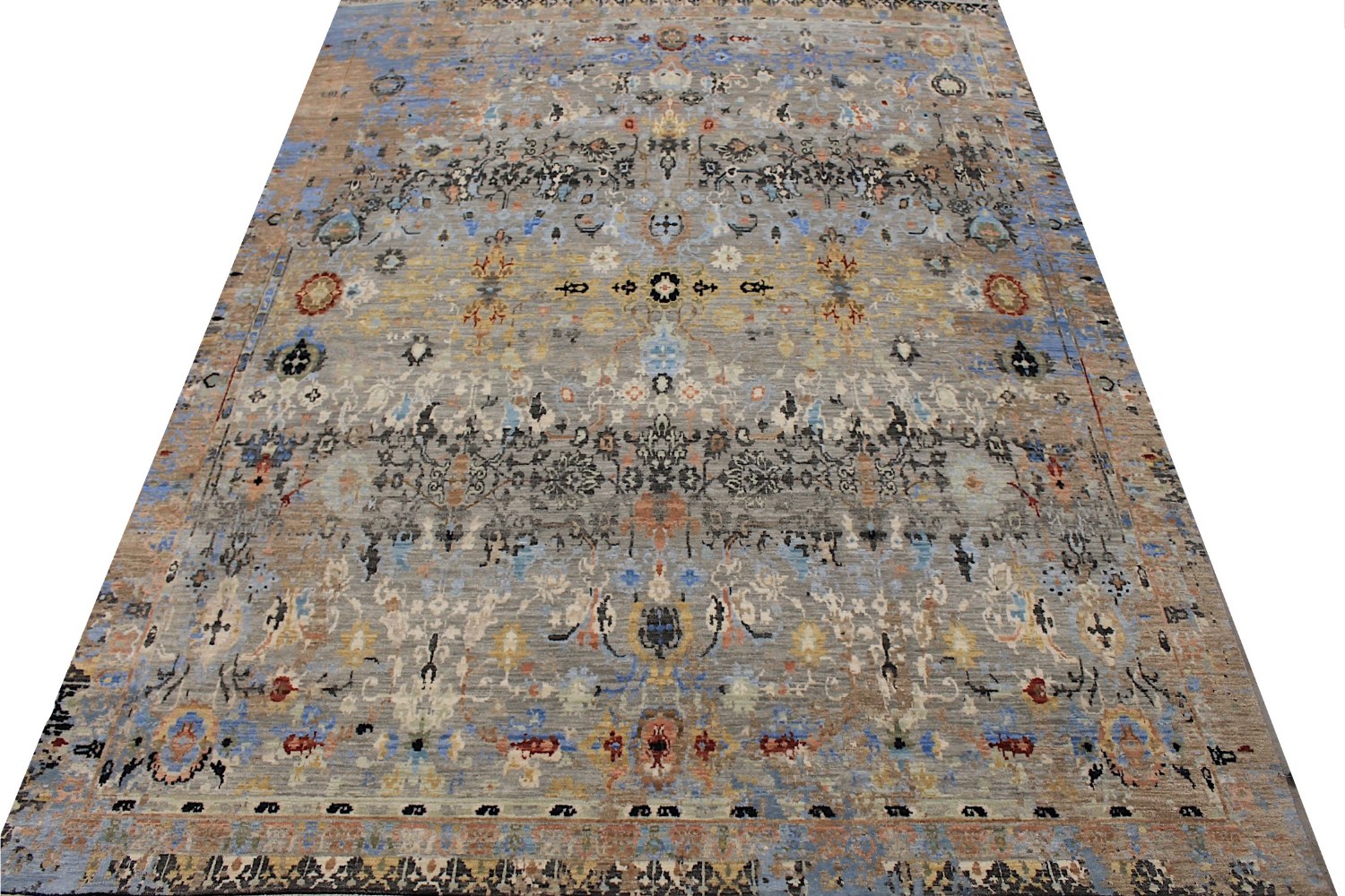 8x10 Modern Hand Knotted Wool Area Rug - MR029144