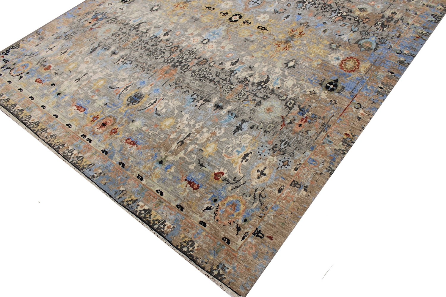 8x10 Modern Hand Knotted Wool Area Rug - MR029144