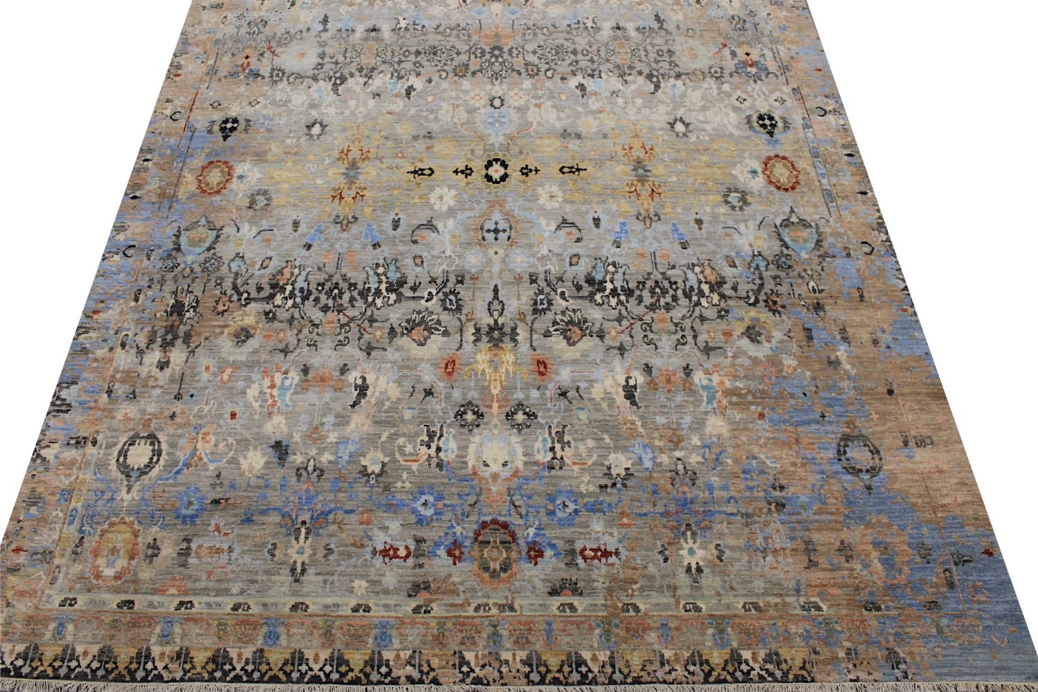 8x10 Modern Hand Knotted Wool Area Rug - MR029144