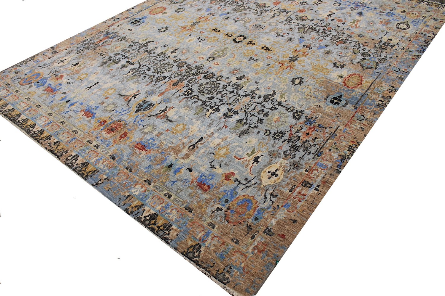 9x12 Modern Hand Knotted Wool Area Rug - MR029145