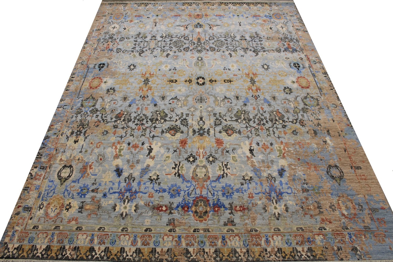 9x12 Modern Hand Knotted Wool Area Rug - MR029145