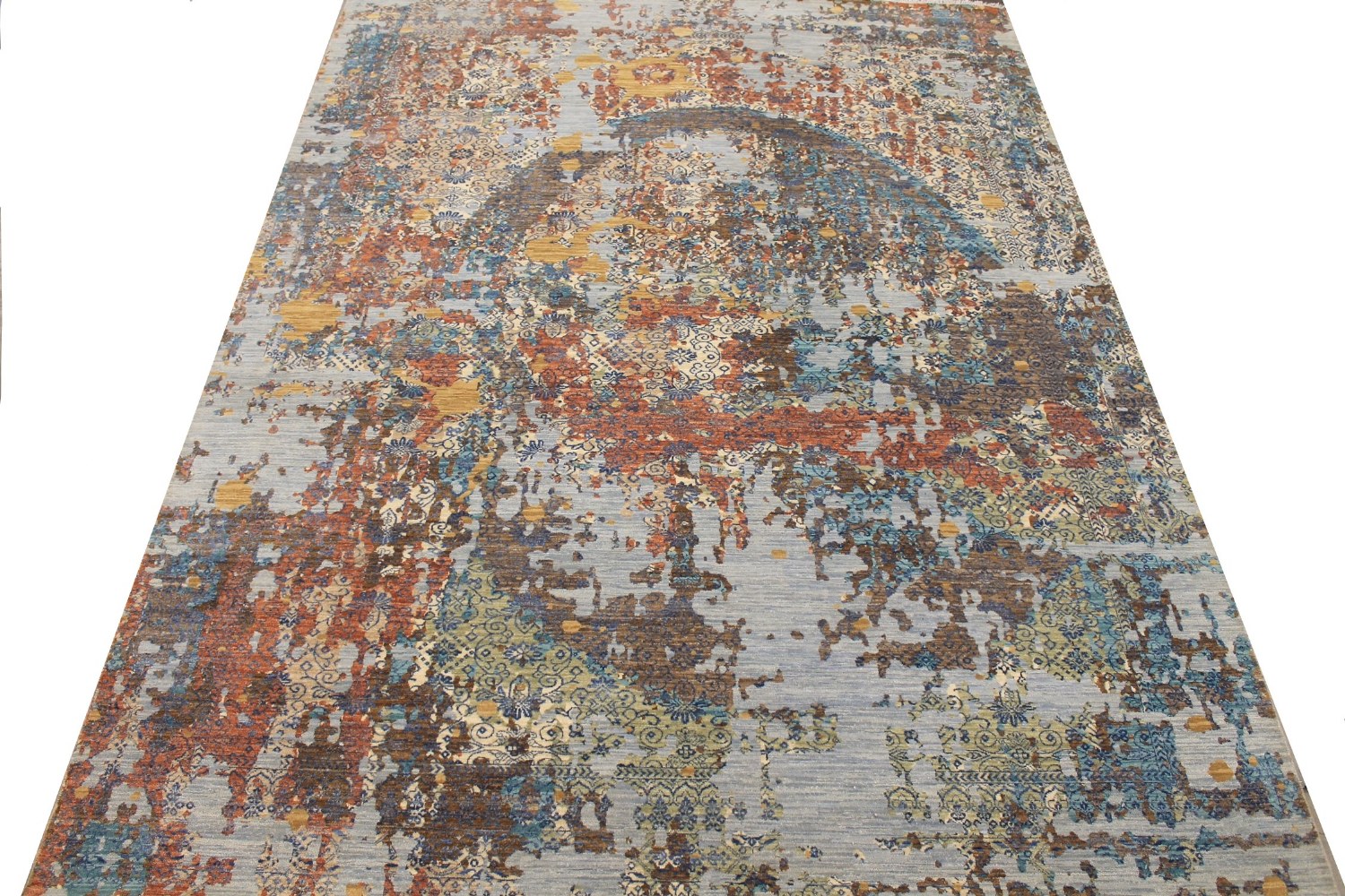 9x12 Modern Hand Knotted Wool Area Rug - MR029146