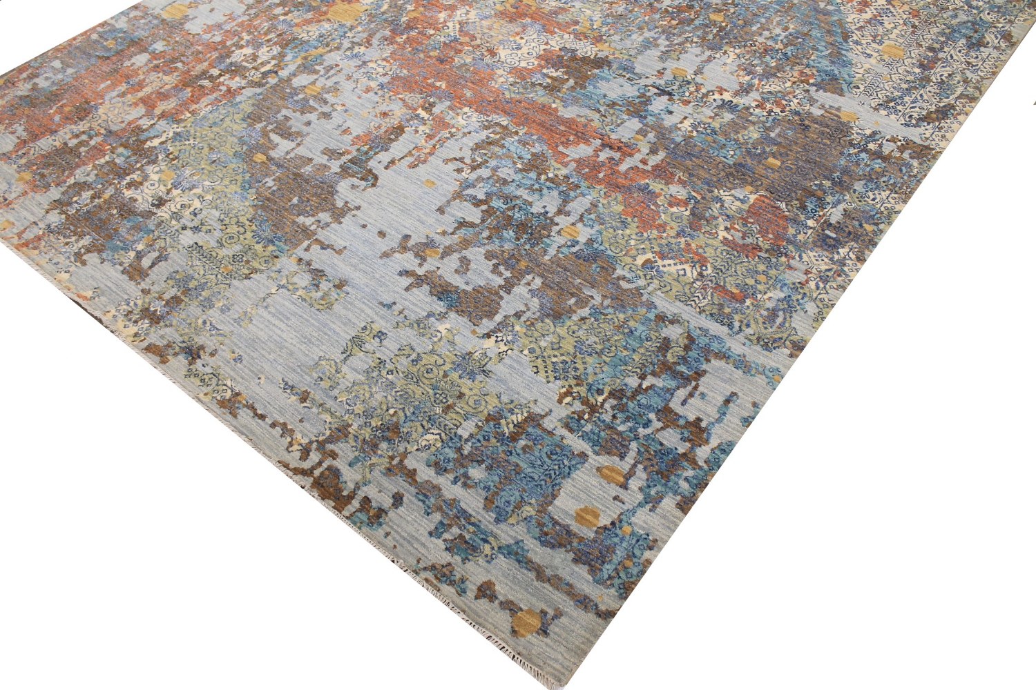 9x12 Modern Hand Knotted Wool Area Rug - MR029146