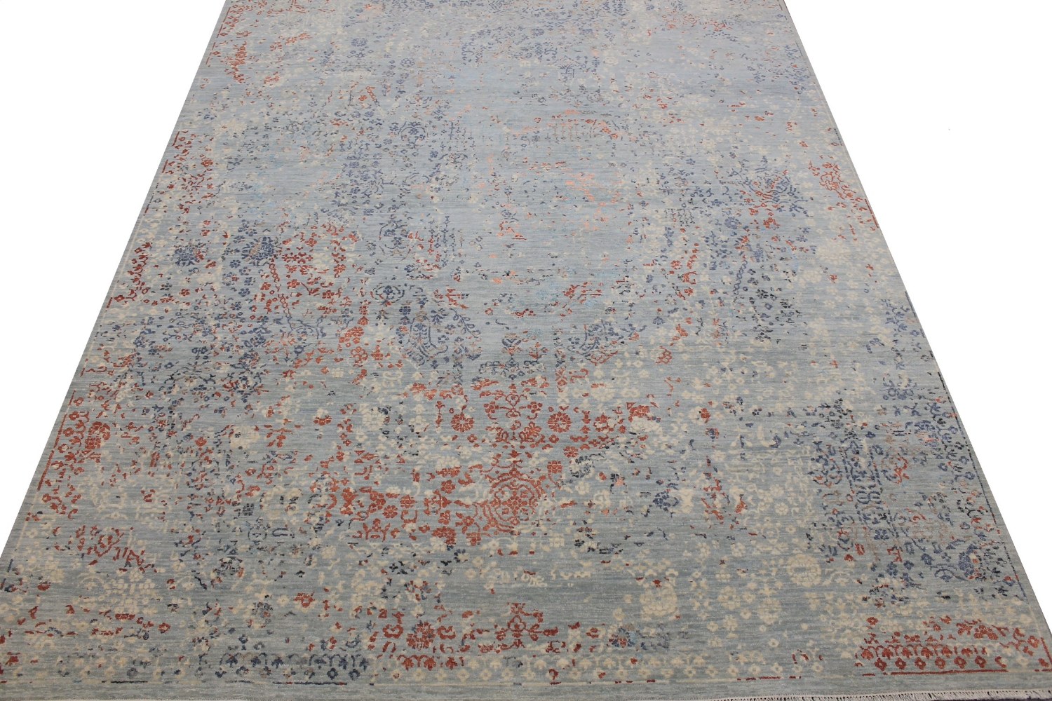 9x12 Modern Hand Knotted Wool Area Rug - MR029147