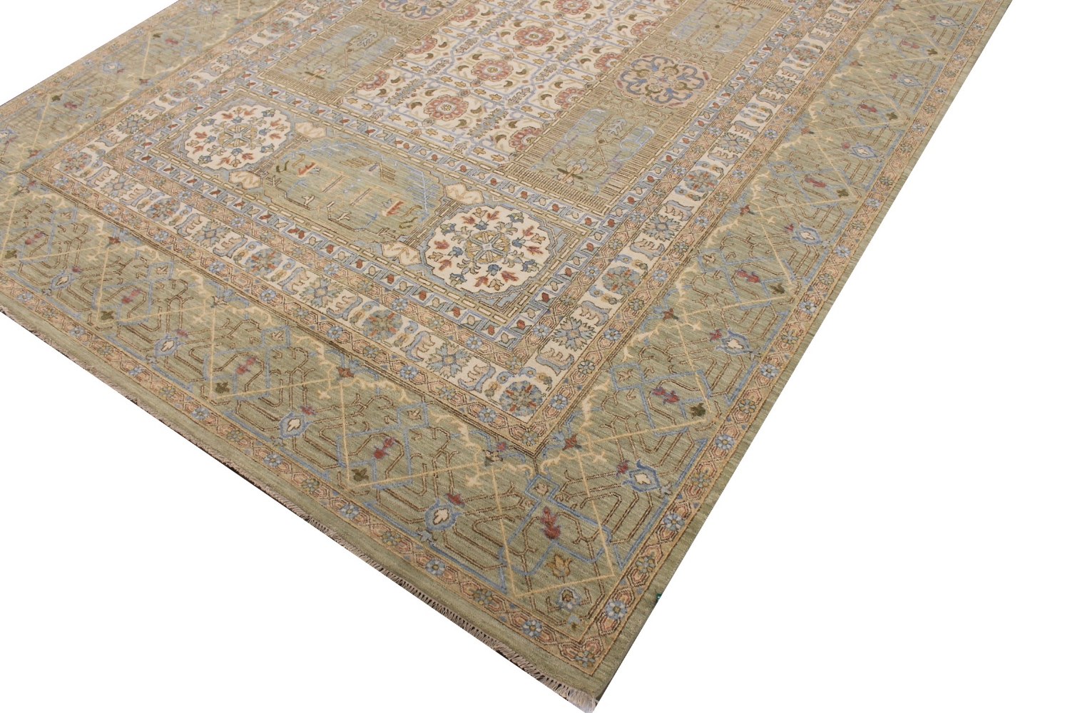 9x12 Traditional Hand Knotted Wool Area Rug - MR029149