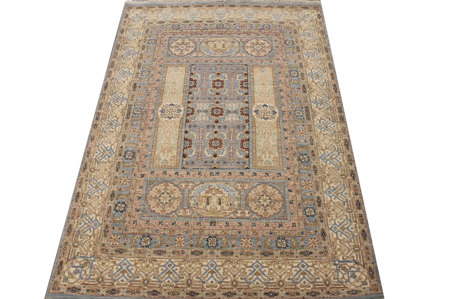 5x7/8 Traditional Hand Knotted Wool Area Rug - MR029153