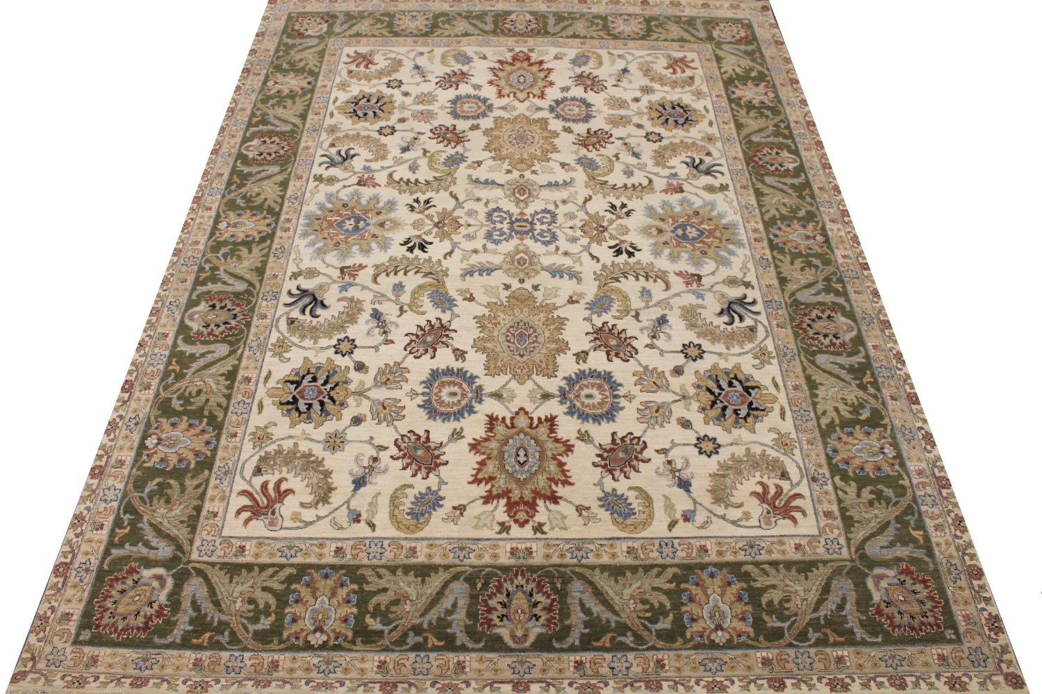 9x12 Traditional Hand Knotted Wool Area Rug - MR029155