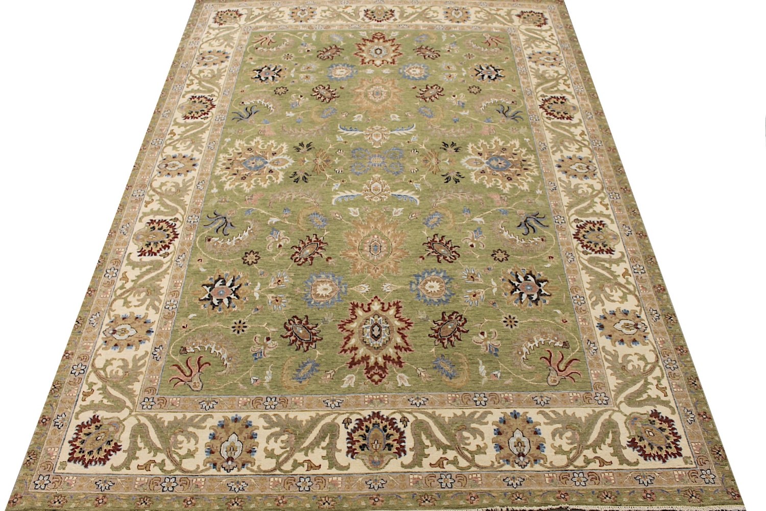 9x12 Traditional Hand Knotted Wool Area Rug - MR029156