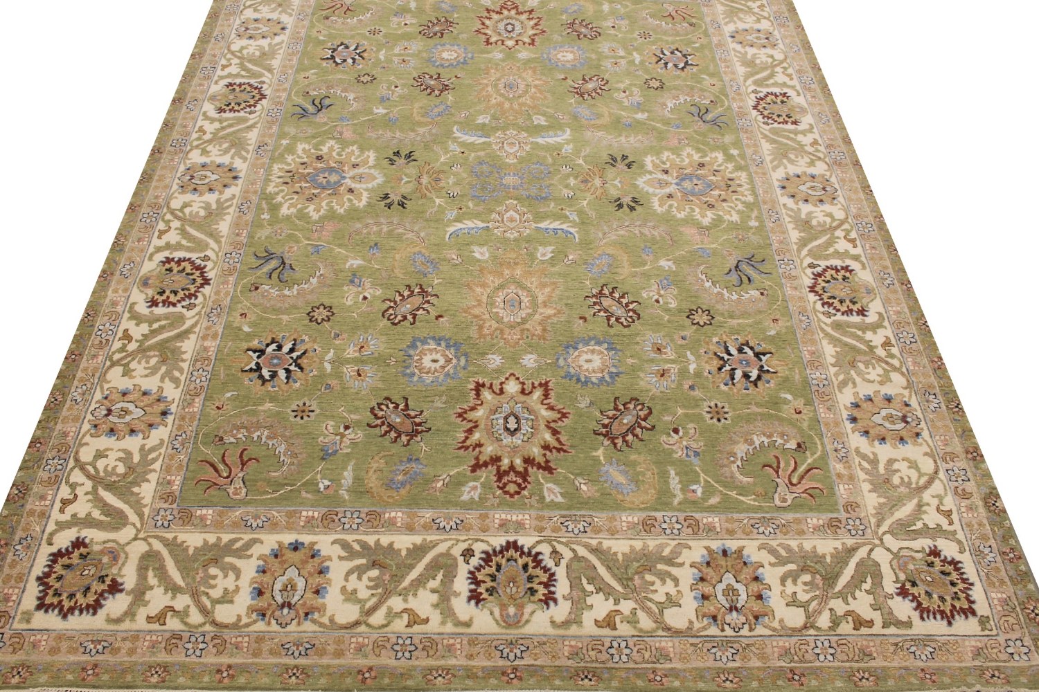 9x12 Traditional Hand Knotted Wool Area Rug - MR029156