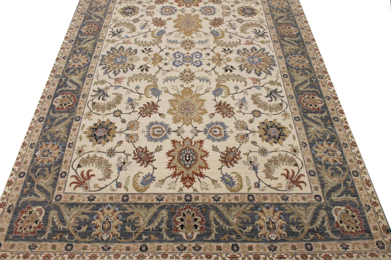 10x14 Traditional Hand Knotted Wool Area Rug - MR029158