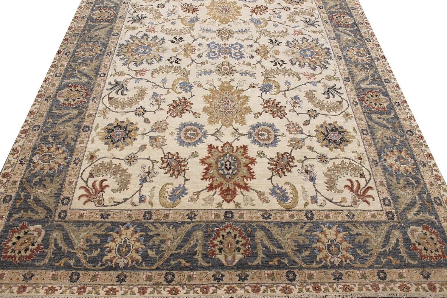 10x14 Traditional Hand Knotted Wool Area Rug - MR029158