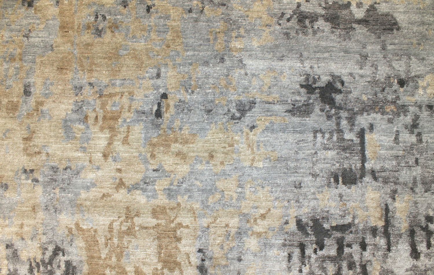 9x12 Modern Hand Knotted Wool & Viscose Area Rug - MR029181