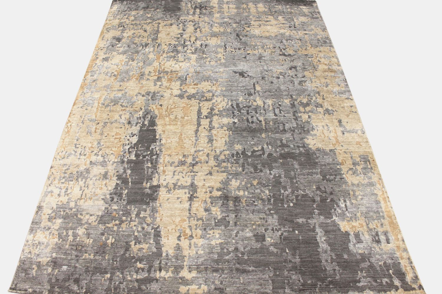 10x14 Modern Hand Knotted Wool & Viscose Area Rug - MR029182