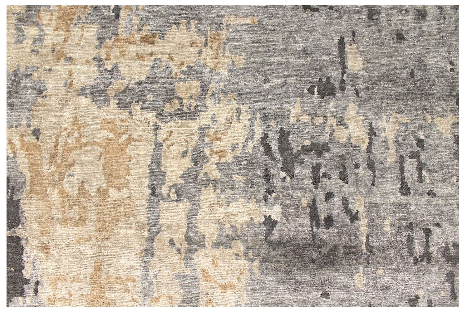 10x14 Modern Hand Knotted Wool & Viscose Area Rug - MR029182