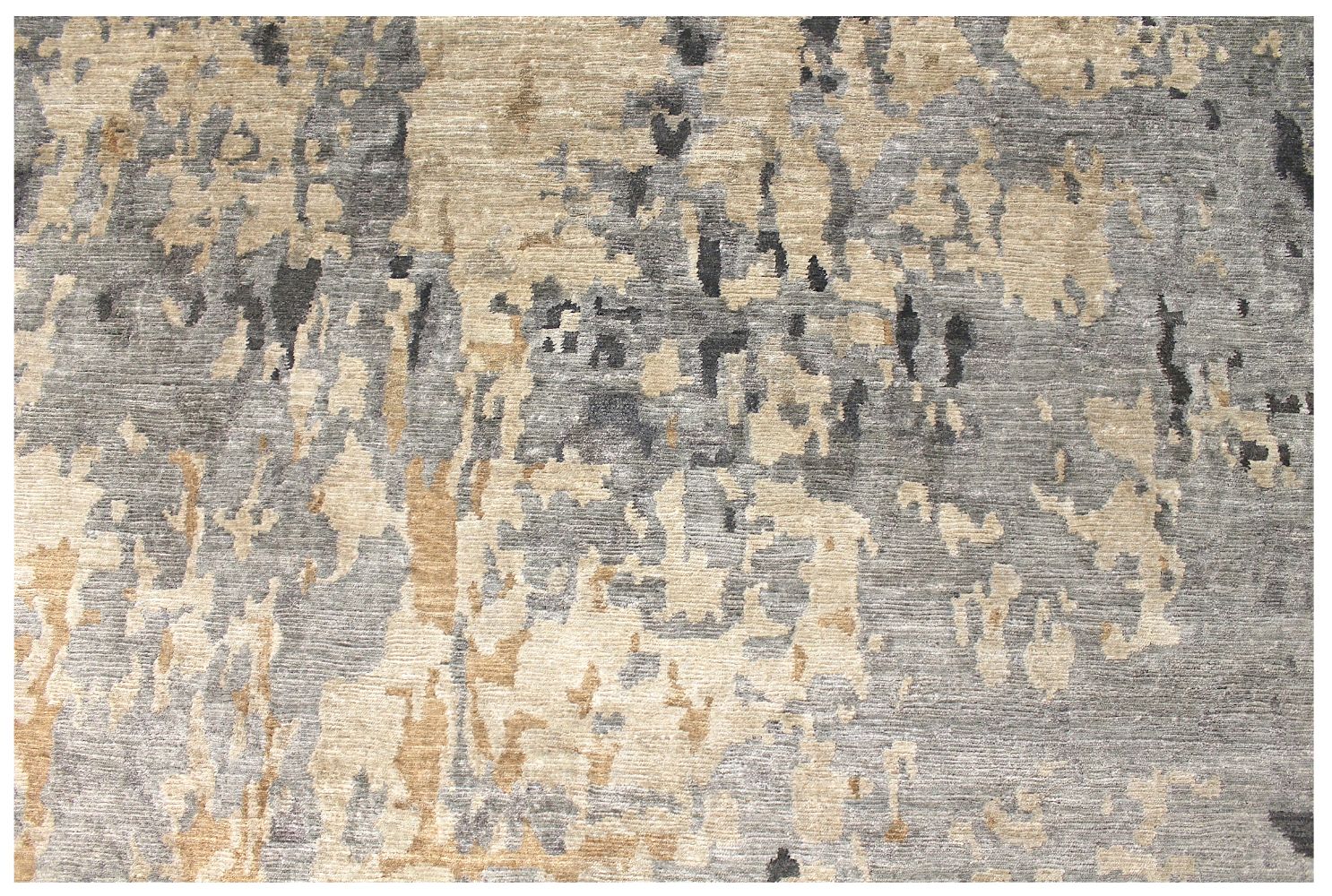 10x14 Modern Hand Knotted Wool & Viscose Area Rug - MR029182