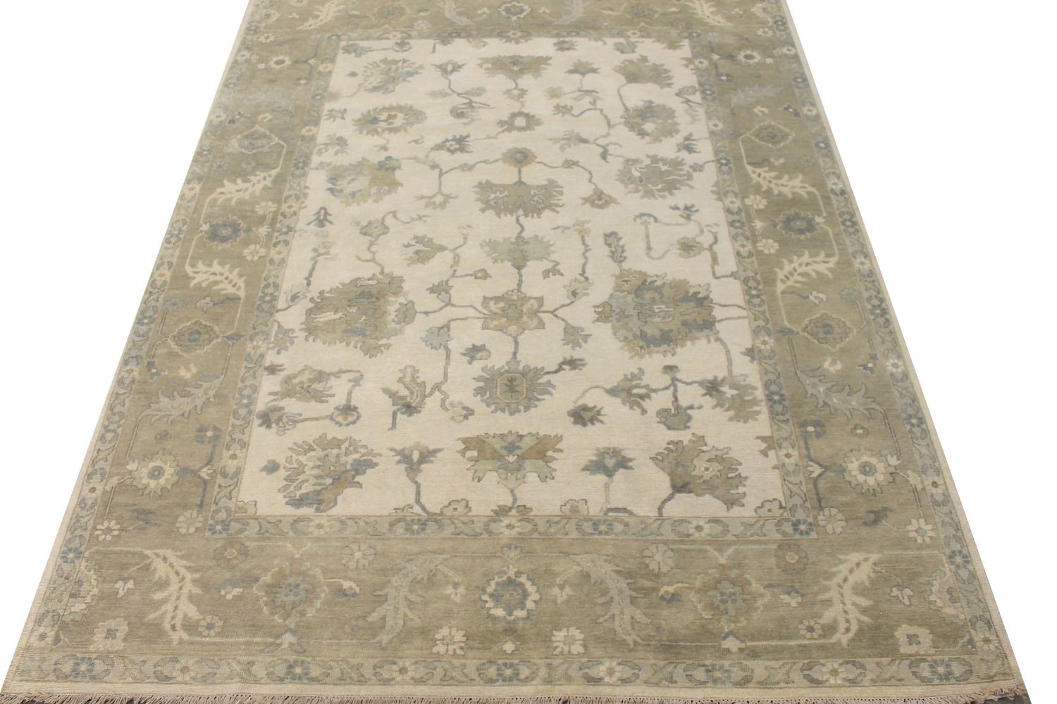 9x12 Oushak Hand Knotted Wool Area Rug - MR029187