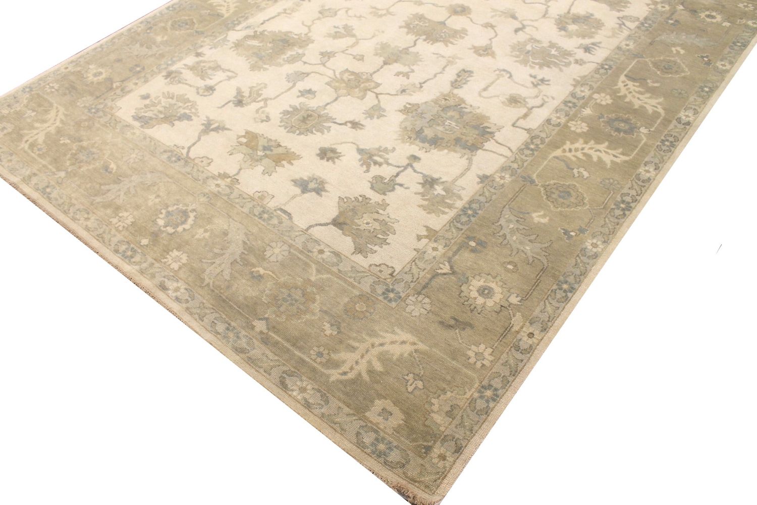 9x12 Oushak Hand Knotted Wool Area Rug - MR029187