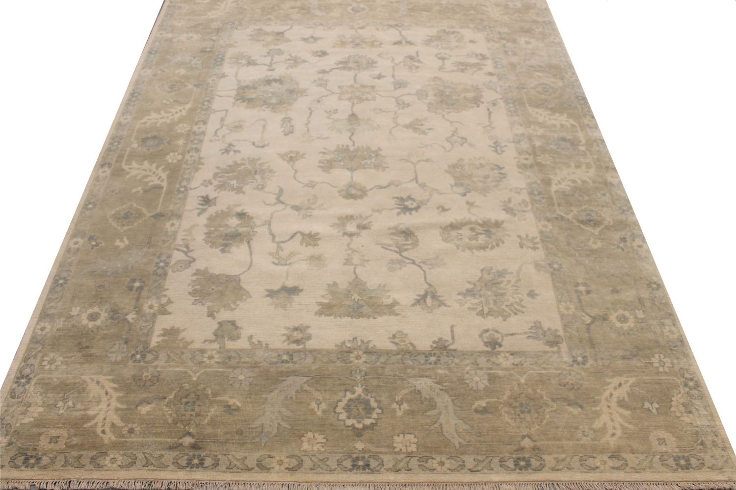 9x12 Oushak Hand Knotted Wool Area Rug - MR029187