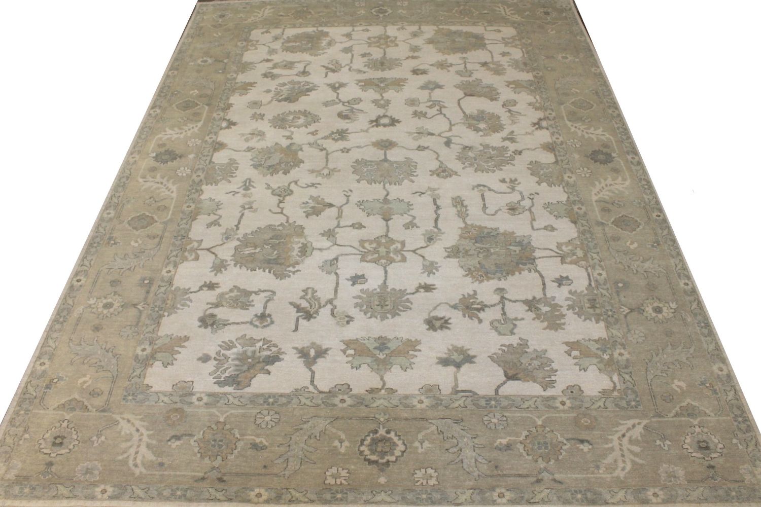 10x14 Oushak Hand Knotted Wool Area Rug - MR029189