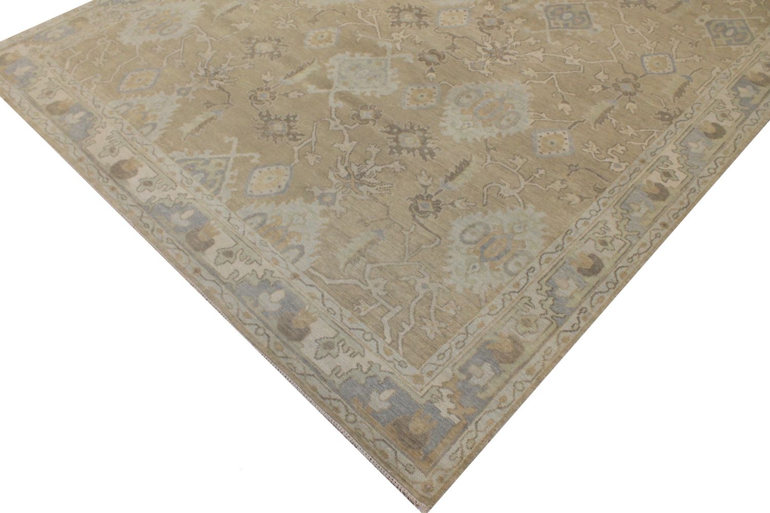 9x12 Oushak Hand Knotted Wool Area Rug - MR029190