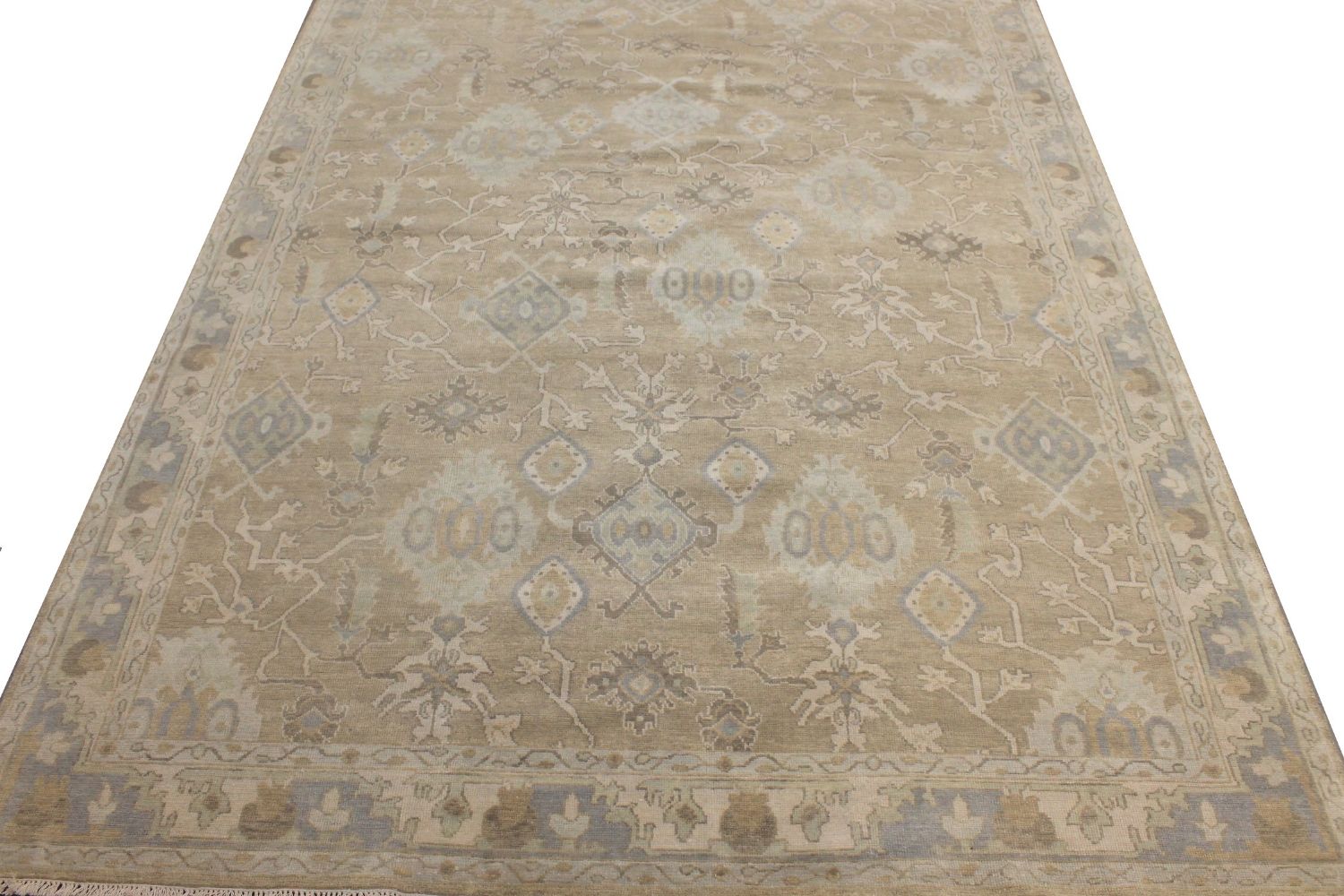 9x12 Oushak Hand Knotted Wool Area Rug - MR029190