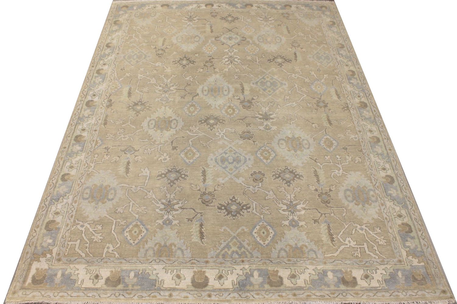 9x12 Oushak Hand Knotted Wool Area Rug - MR029191