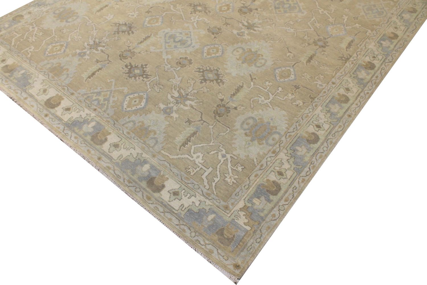 9x12 Oushak Hand Knotted Wool Area Rug - MR029191