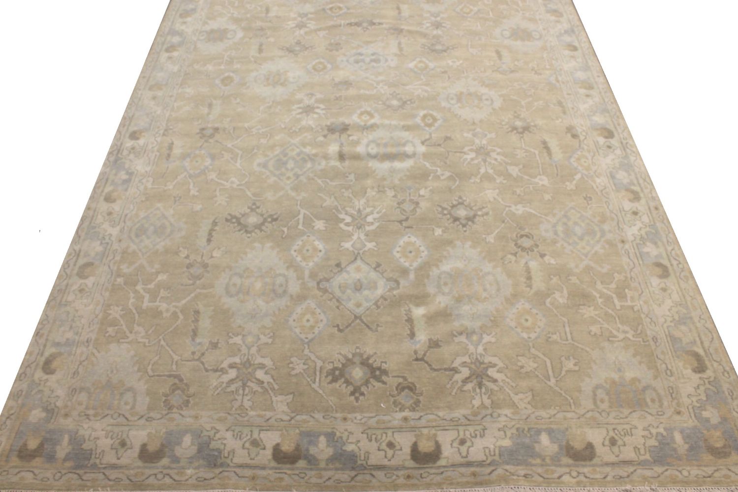 9x12 Oushak Hand Knotted Wool Area Rug - MR029191