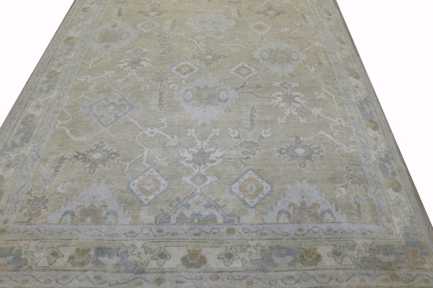 6x9 Oushak Hand Knotted Wool Area Rug - MR029193