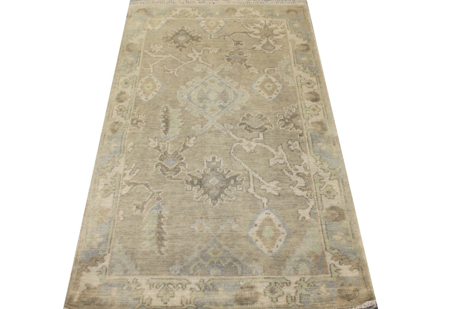 3x5 Oushak Hand Knotted Wool Area Rug - MR029194