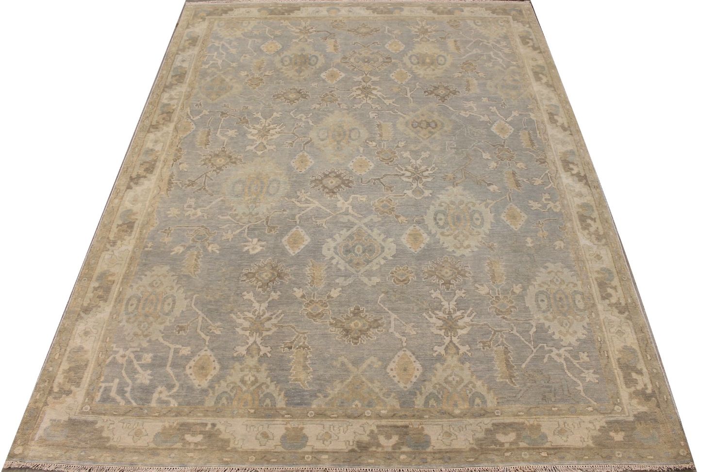 9x12 Oushak Hand Knotted Wool Area Rug - MR029195