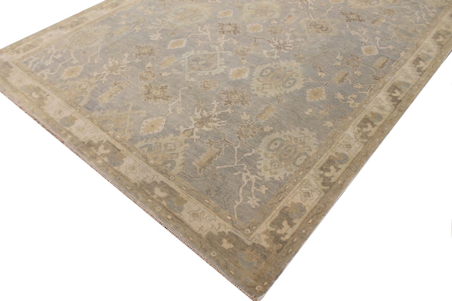 9x12 Oushak Hand Knotted Wool Area Rug - MR029195