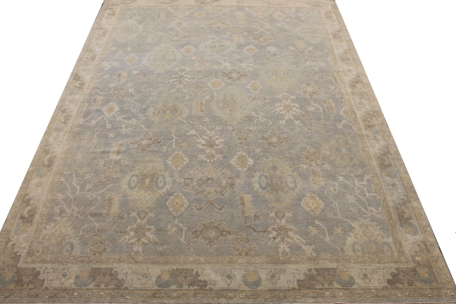 9x12 Oushak Hand Knotted Wool Area Rug - MR029195