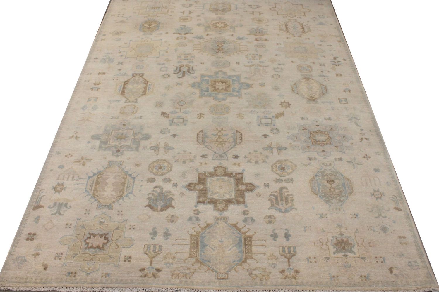 8x10 Oushak Hand Knotted Wool Area Rug - MR029196