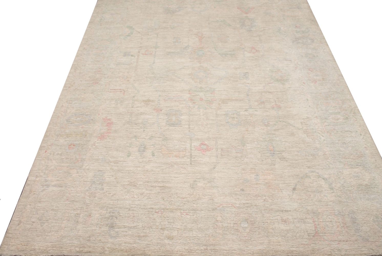 9x12 Oushak Hand Knotted Wool Area Rug - MR029214