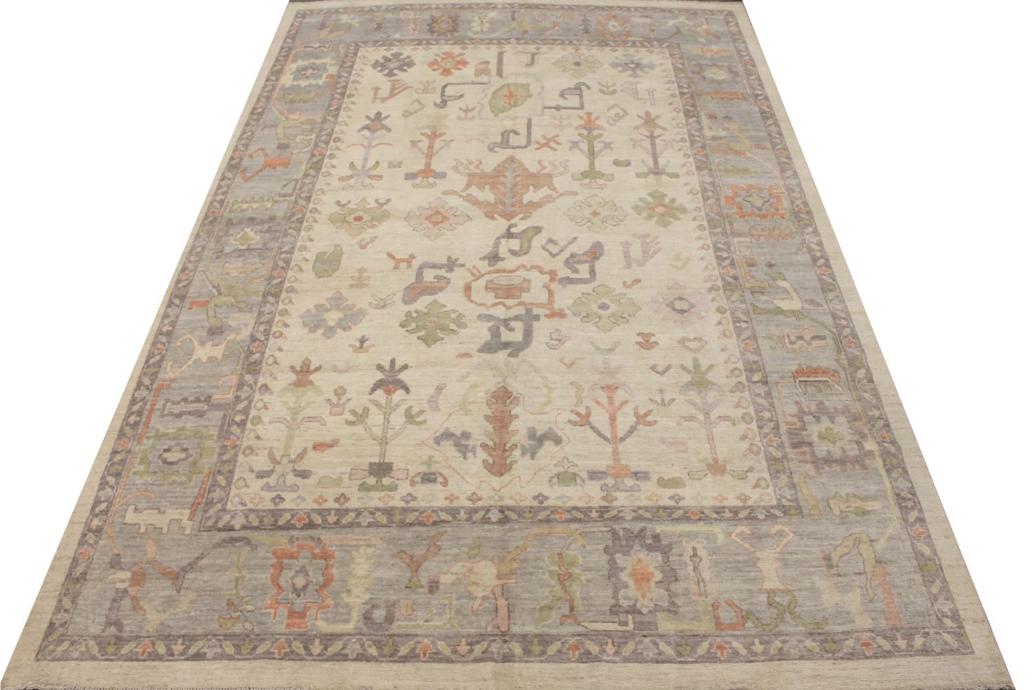 10x14 Oushak Hand Knotted Wool Area Rug - MR029217