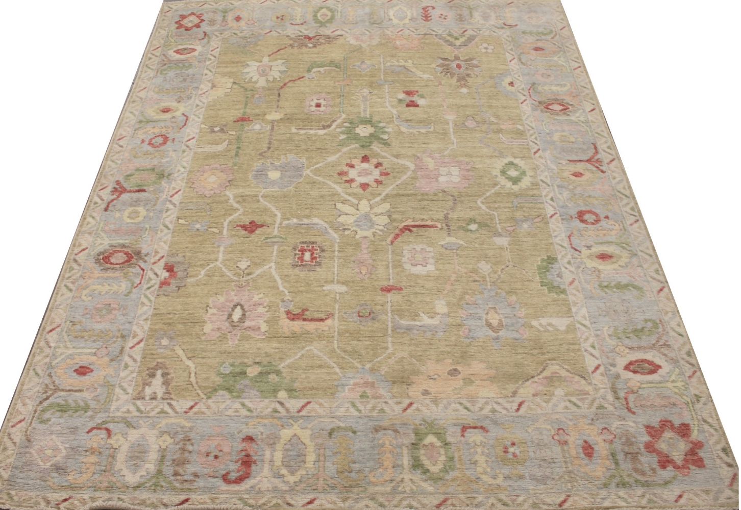 8x10 Oushak Hand Knotted Wool Area Rug - MR029220