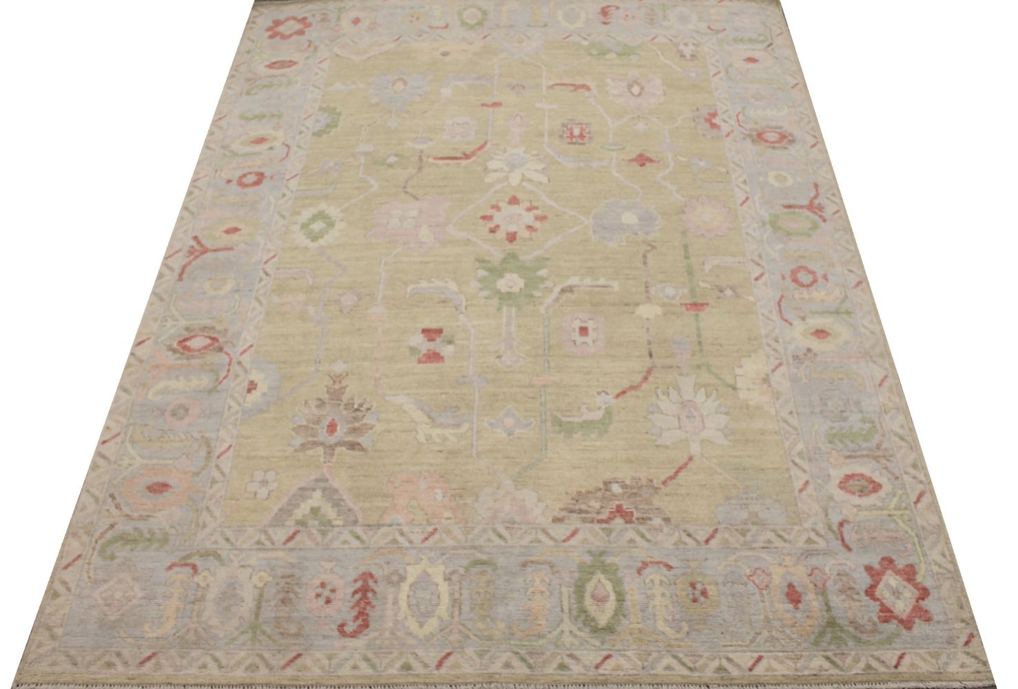 8x10 Oushak Hand Knotted Wool Area Rug - MR029220