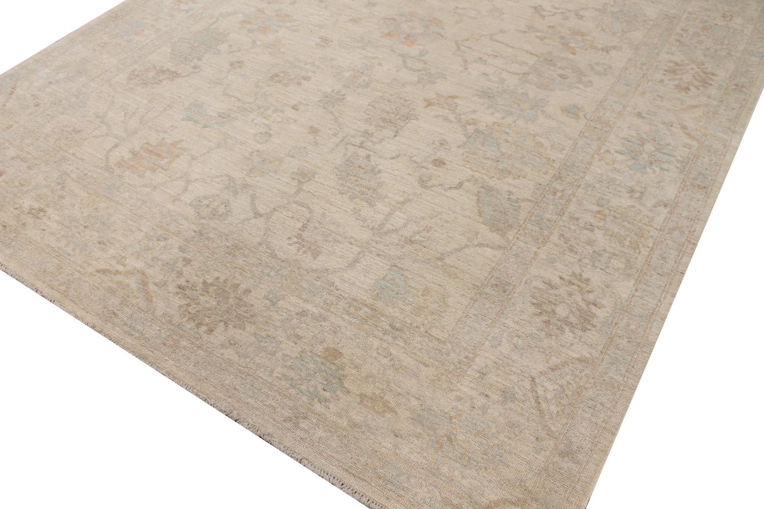 9x12 Oushak Hand Knotted Wool Area Rug - MR029222