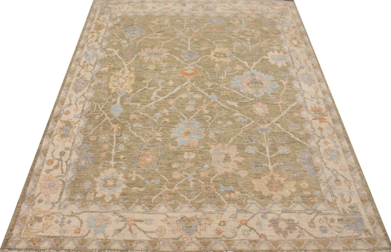 8x10 Oushak Hand Knotted Wool Area Rug - MR029226