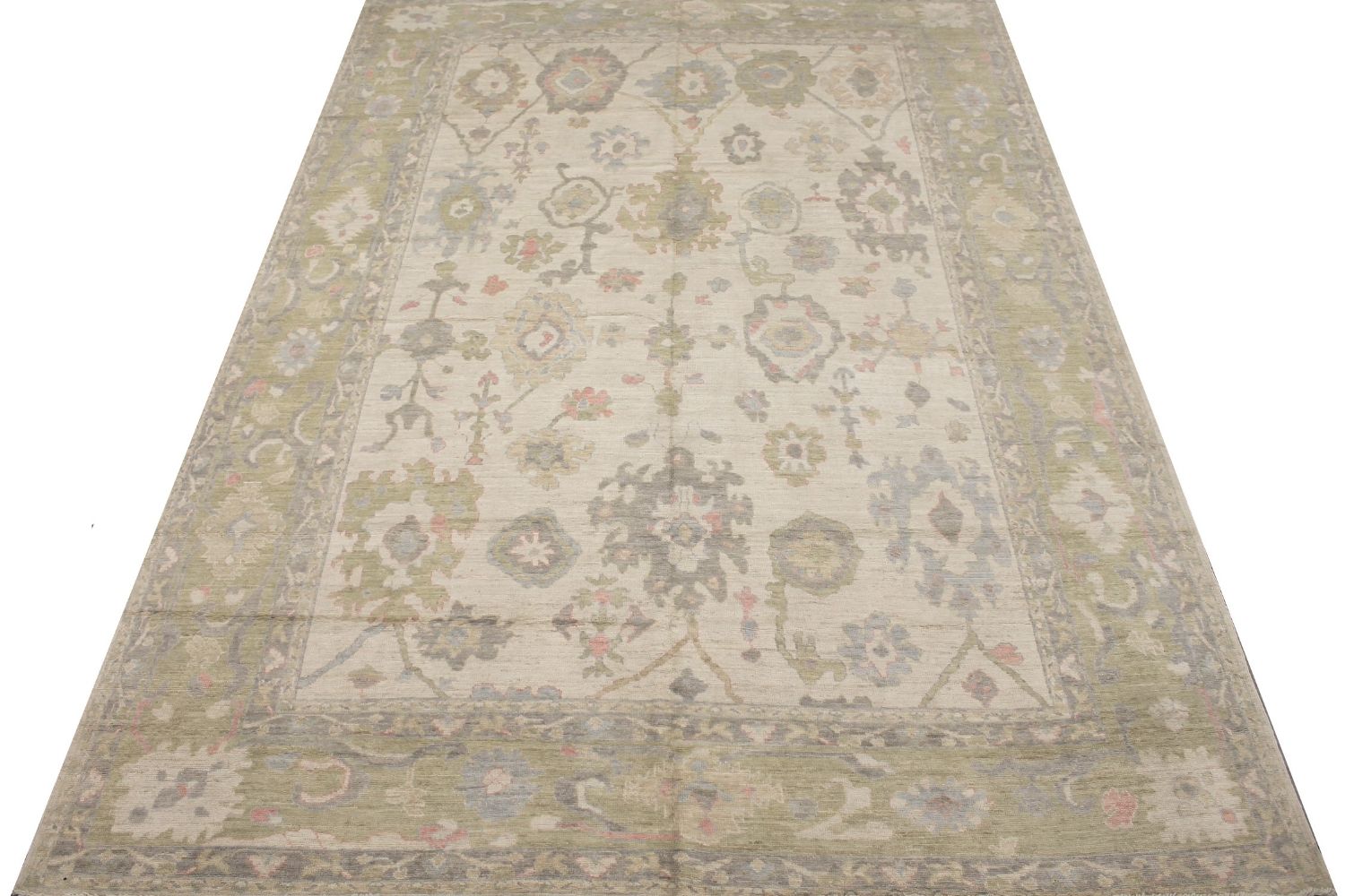 10x14 Oushak Hand Knotted Wool Area Rug - MR029229