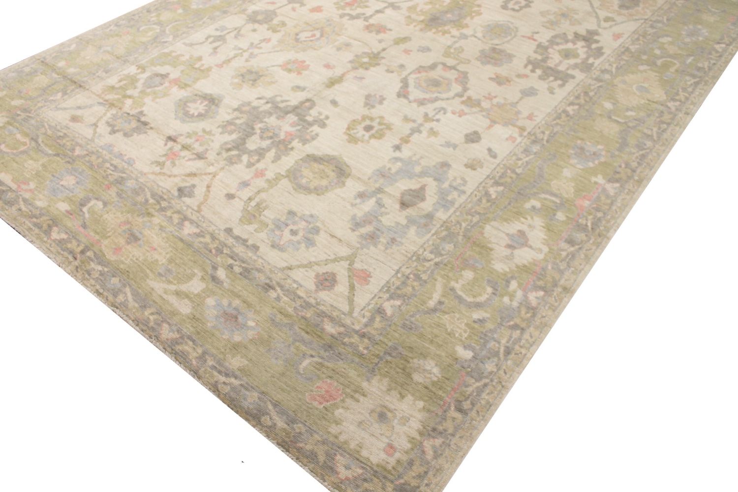 10x14 Oushak Hand Knotted Wool Area Rug - MR029229