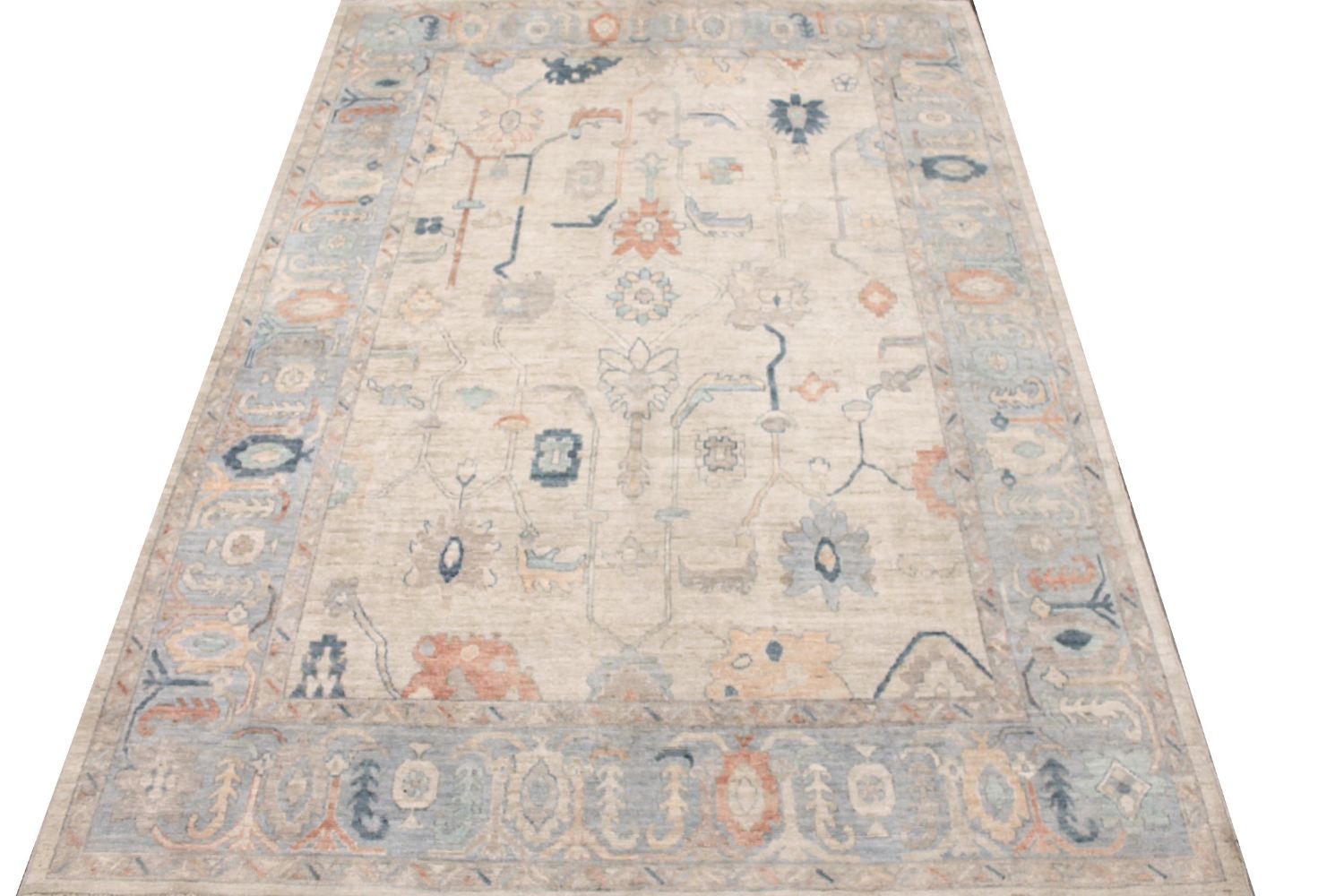 9x12 Oushak Hand Knotted Wool Area Rug - MR029230