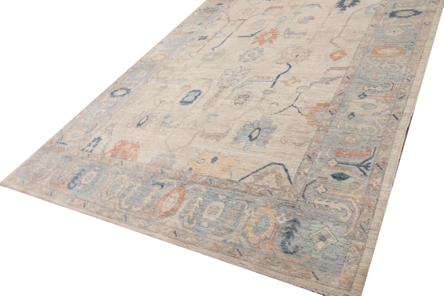 9x12 Oushak Hand Knotted Wool Area Rug - MR029230