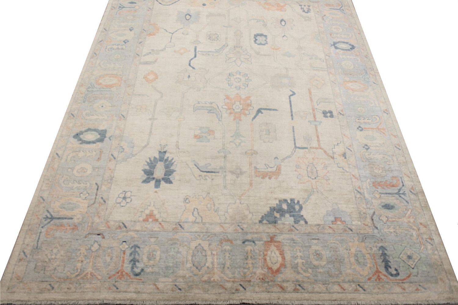 9x12 Oushak Hand Knotted Wool Area Rug - MR029230