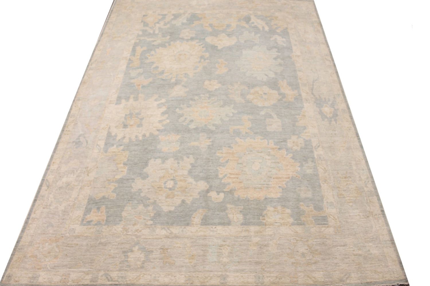 9x12 Oushak Hand Knotted Wool Area Rug - MR029231