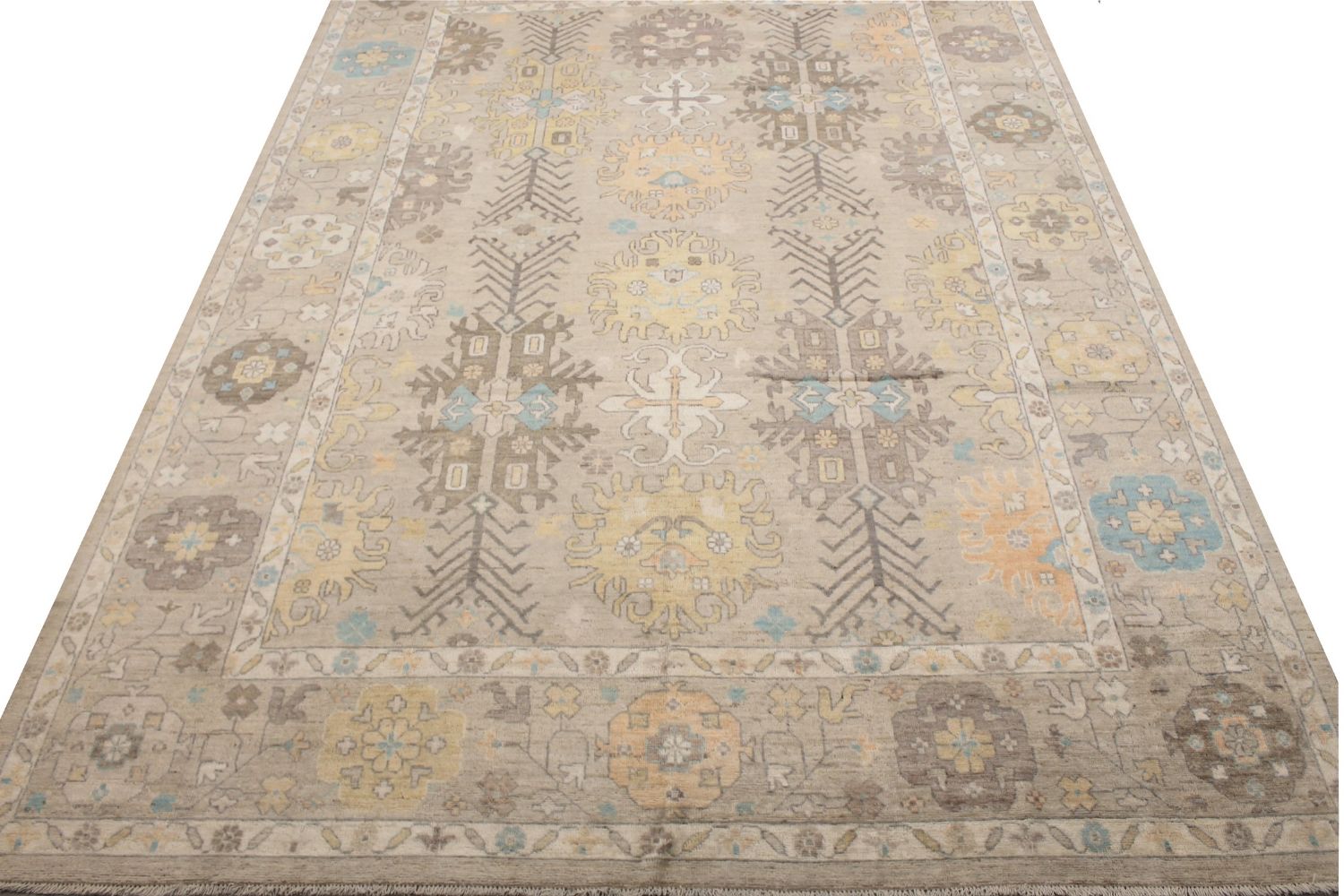 10x14 Oushak Hand Knotted Wool Area Rug - MR029233