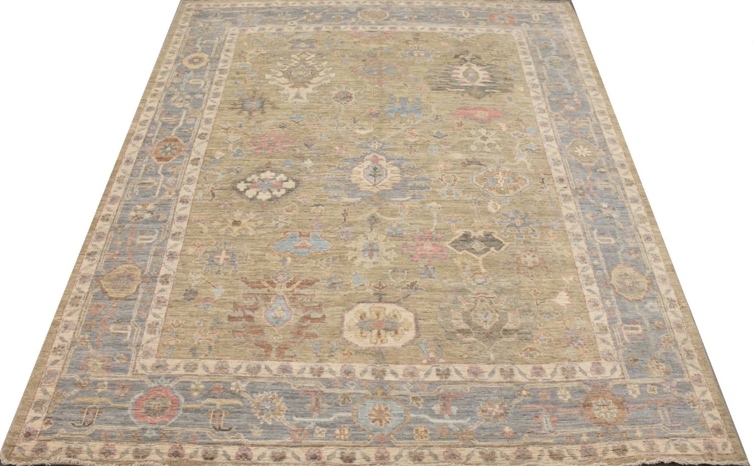 8x10 Oushak Hand Knotted Wool Area Rug - MR029237