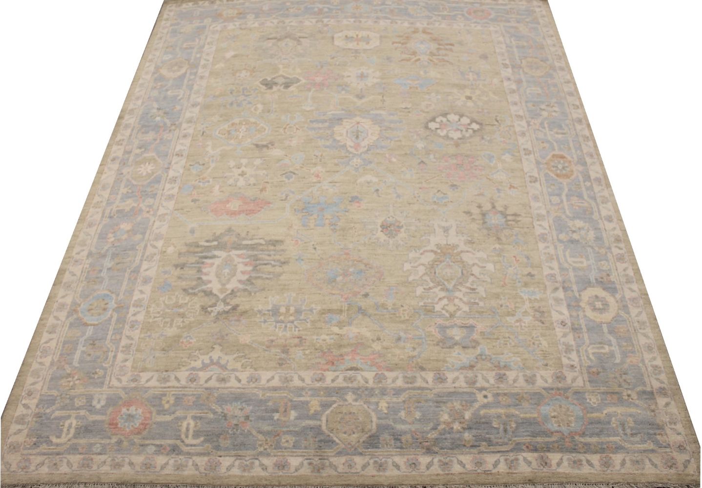 8x10 Oushak Hand Knotted Wool Area Rug - MR029237